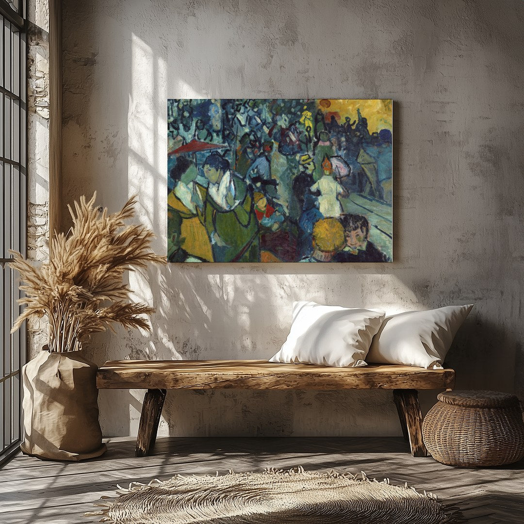 Immerse yourself in the vibrant energy of this bustling nightlife scene, capturing the dynamic for Veranda