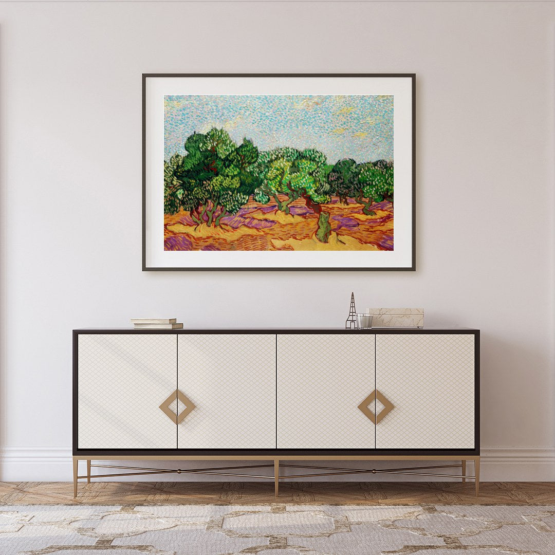 Immerse yourself in the lively hues of this impressionistic masterpiece, capturing the essence of a for Foyer