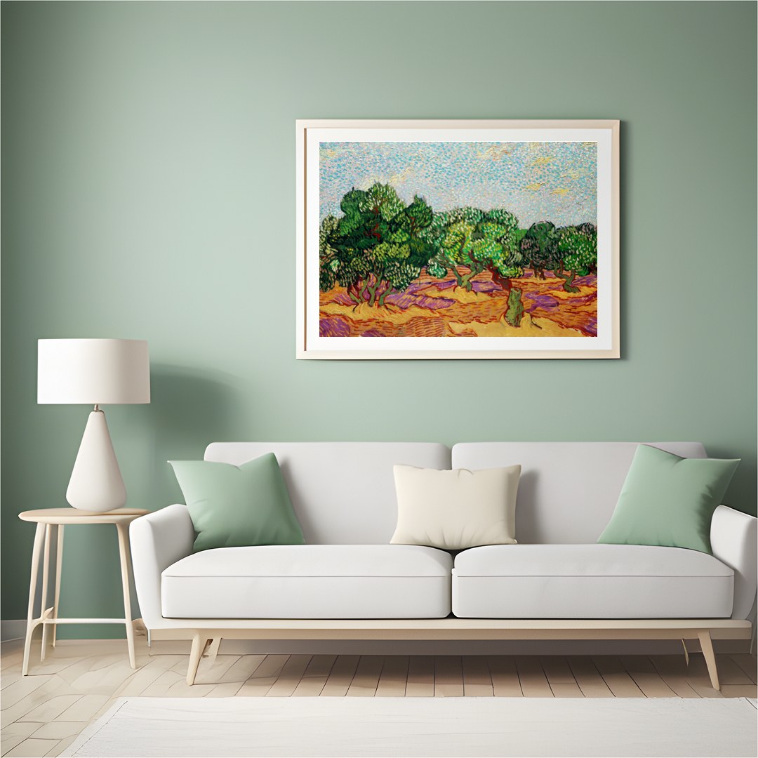 Immerse yourself in the lively hues of this impressionistic masterpiece, capturing the essence of a for Hall