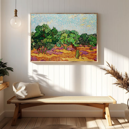 Immerse yourself in the lively hues of this impressionistic masterpiece, capturing the essence of a for Hallway