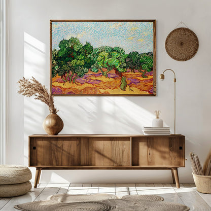 Immerse yourself in the lively hues of this impressionistic masterpiece, capturing the essence of a for Sitting Area