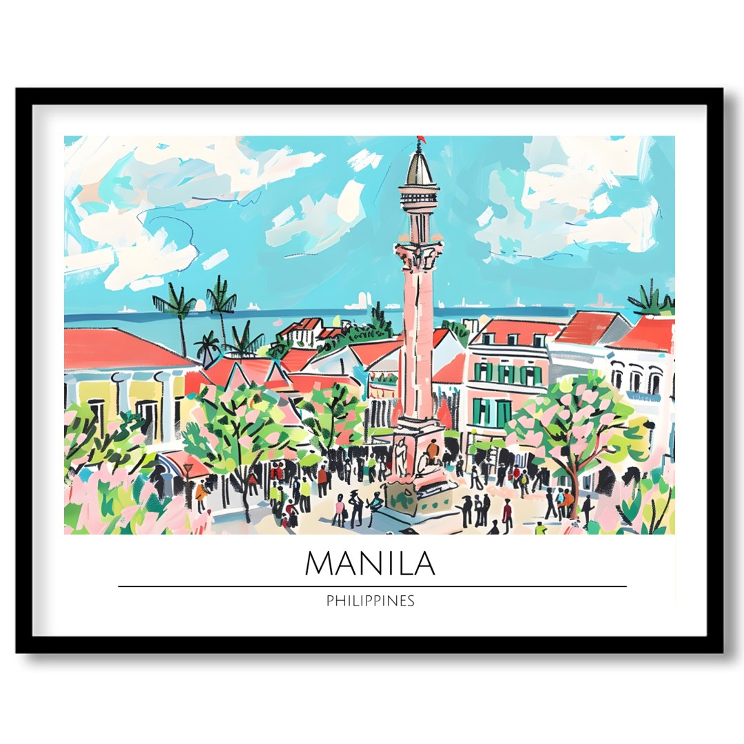Immerse yourself in the lively energy of Manila with this captivating artwork. Featuring lush for lovely-house