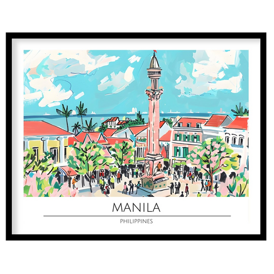 Immerse yourself in the lively energy of Manila with this captivating artwork. Featuring lush for lovely-house