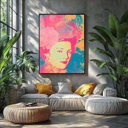 Immerse yourself in the vivid elegance of this contemporary rococo-inspired piece. The artwork for Balcony