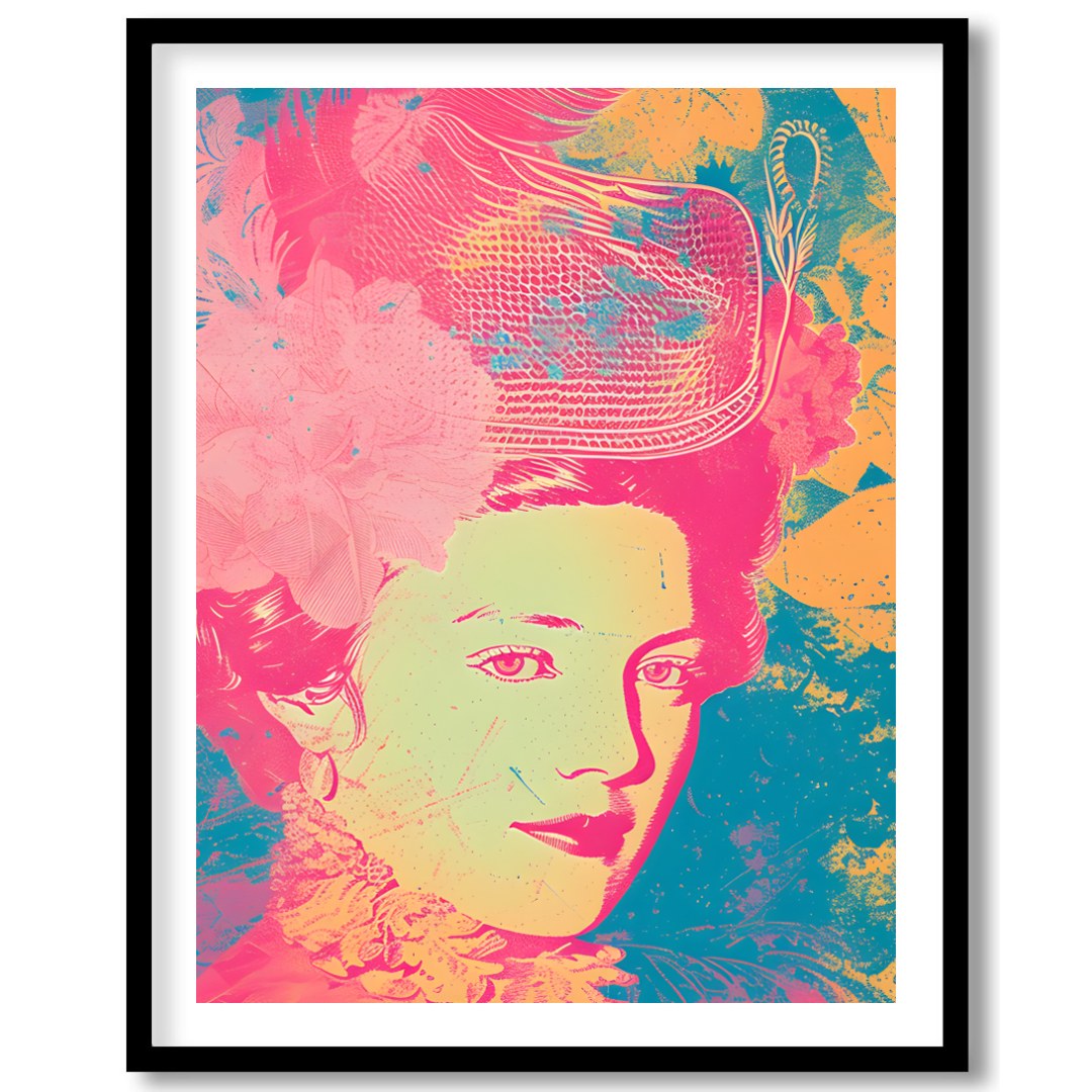Immerse yourself in the vivid elegance of this contemporary rococo-inspired piece. The artwork for dwelling