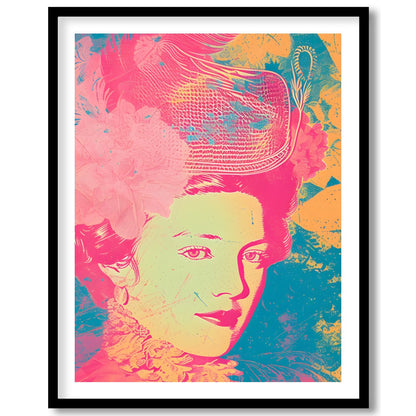 Immerse yourself in the vivid elegance of this contemporary rococo-inspired piece. The artwork for dwelling