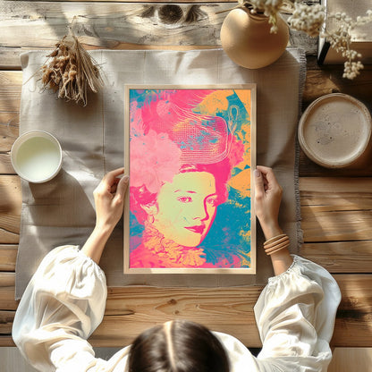 Immerse yourself in the vivid elegance of this contemporary rococo-inspired piece. The artwork for Kitchen