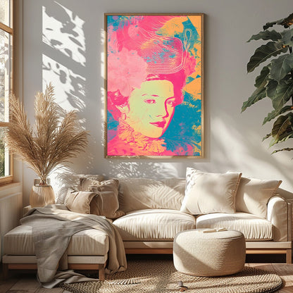 Immerse yourself in the vivid elegance of this contemporary rococo-inspired piece. The artwork for Sitting Area