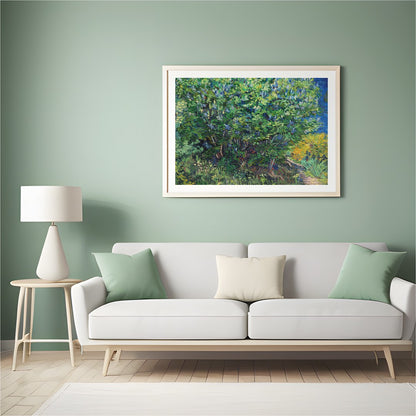 Immerse yourself in the lush beauty of a vibrant spring landscape. This artwork captures the for Hall