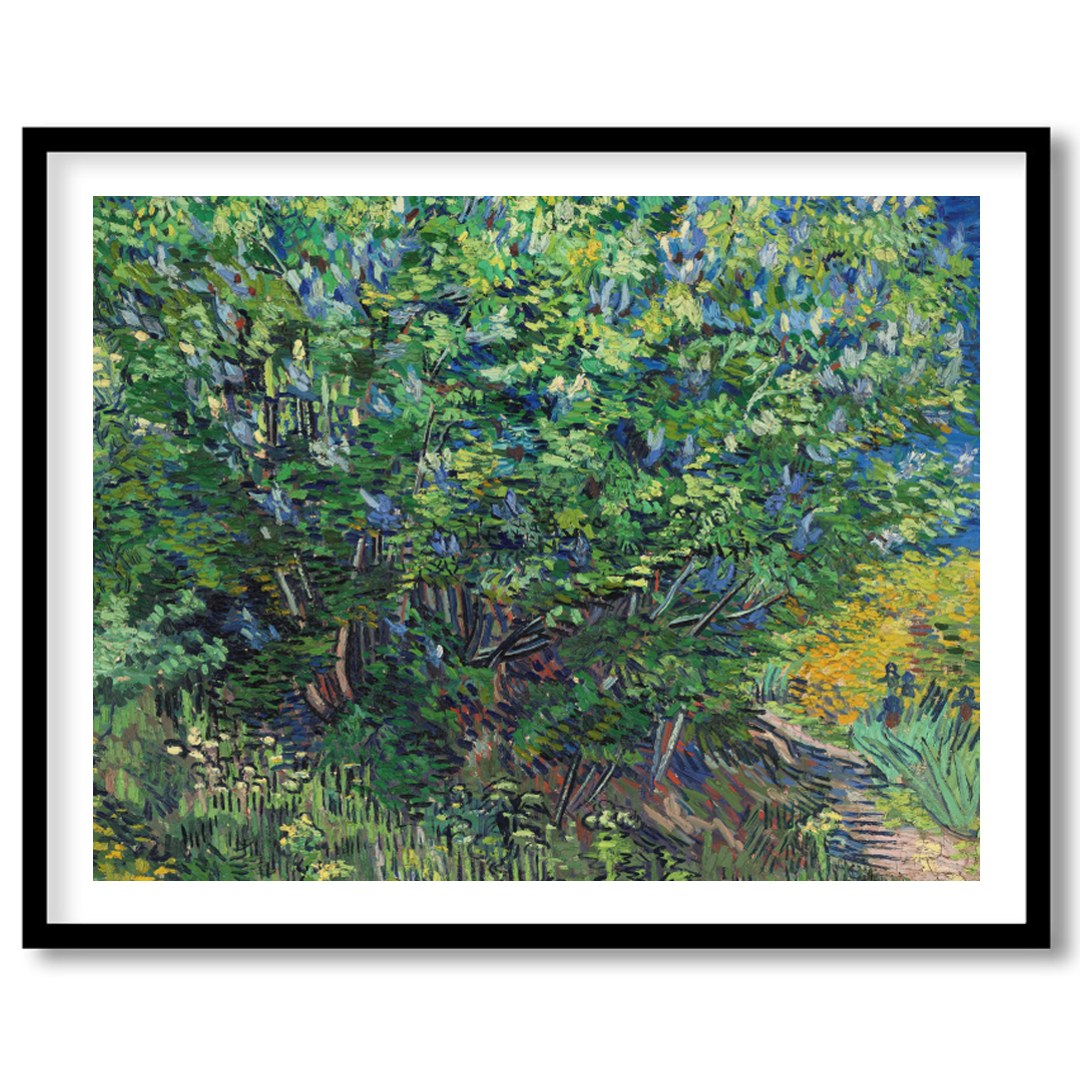 Immerse yourself in the lush beauty of a vibrant spring landscape. This artwork captures the for house