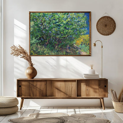 Immerse yourself in the lush beauty of a vibrant spring landscape. This artwork captures the for Sitting Area