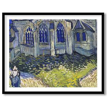 Immerse yourself in a radiant portrayal of a quaint village chapel, where vivid blues and vibrant for office