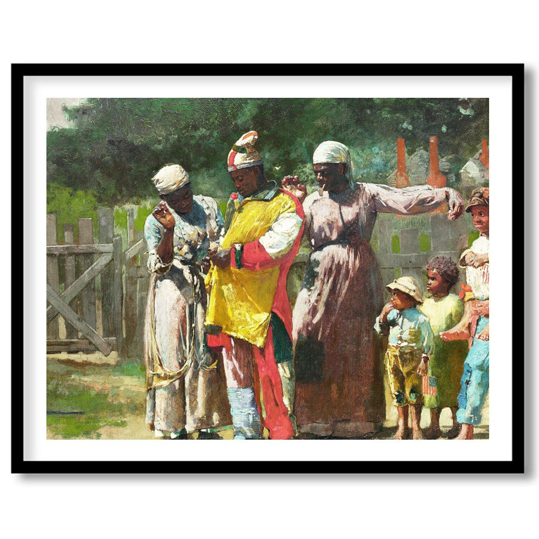 Experience the vivid charm of community life with this captivating piece. Rich in detail and color, for studio