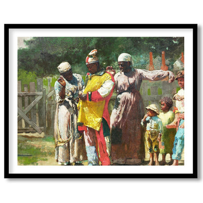 Experience the vivid charm of community life with this captivating piece. Rich in detail and color, for studio