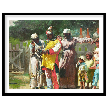 Experience the vivid charm of community life with this captivating piece. Rich in detail and color, for studio