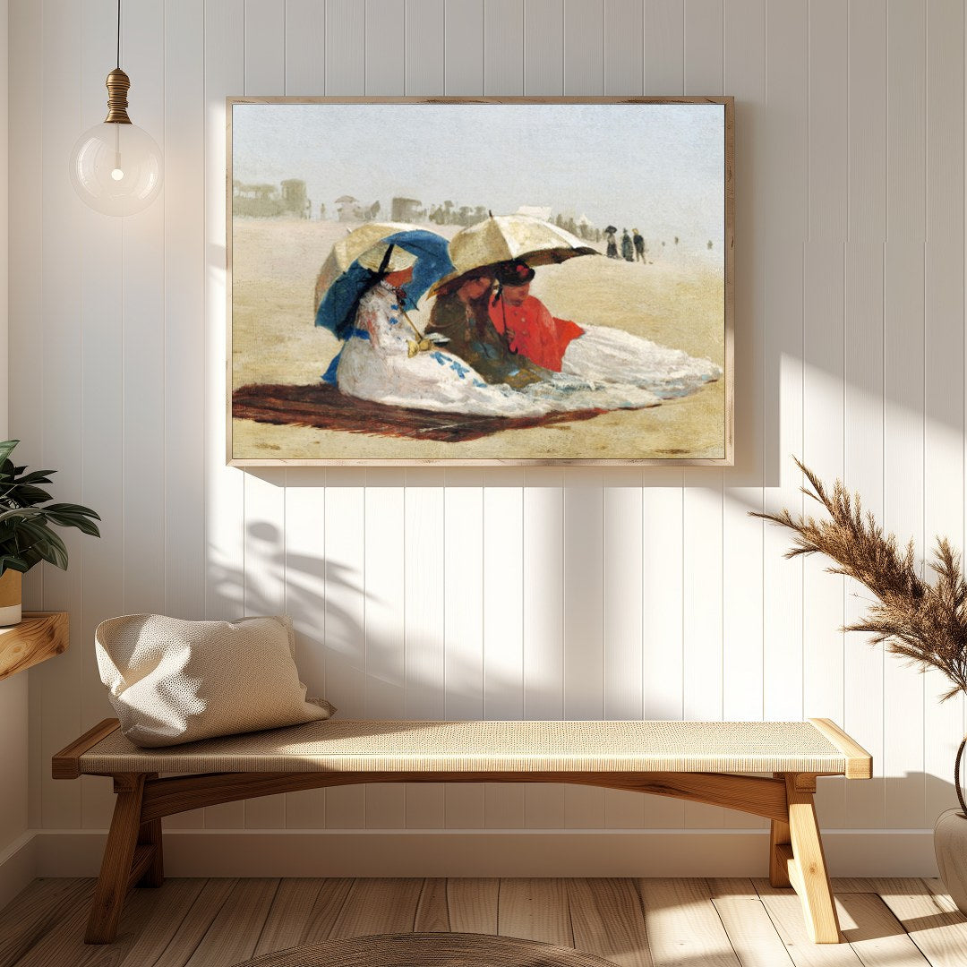 Immerse yourself in the serenity of a Victorian seaside with this exquisite artwork. The painting for Hallway