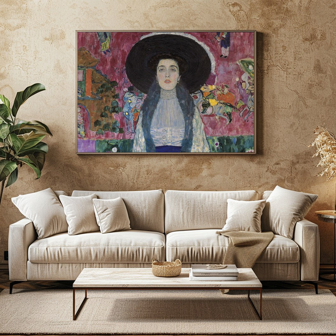 This captivating artwork beautifully blends Victorian charm with vibrant modern hues. Featuring a for Family Room