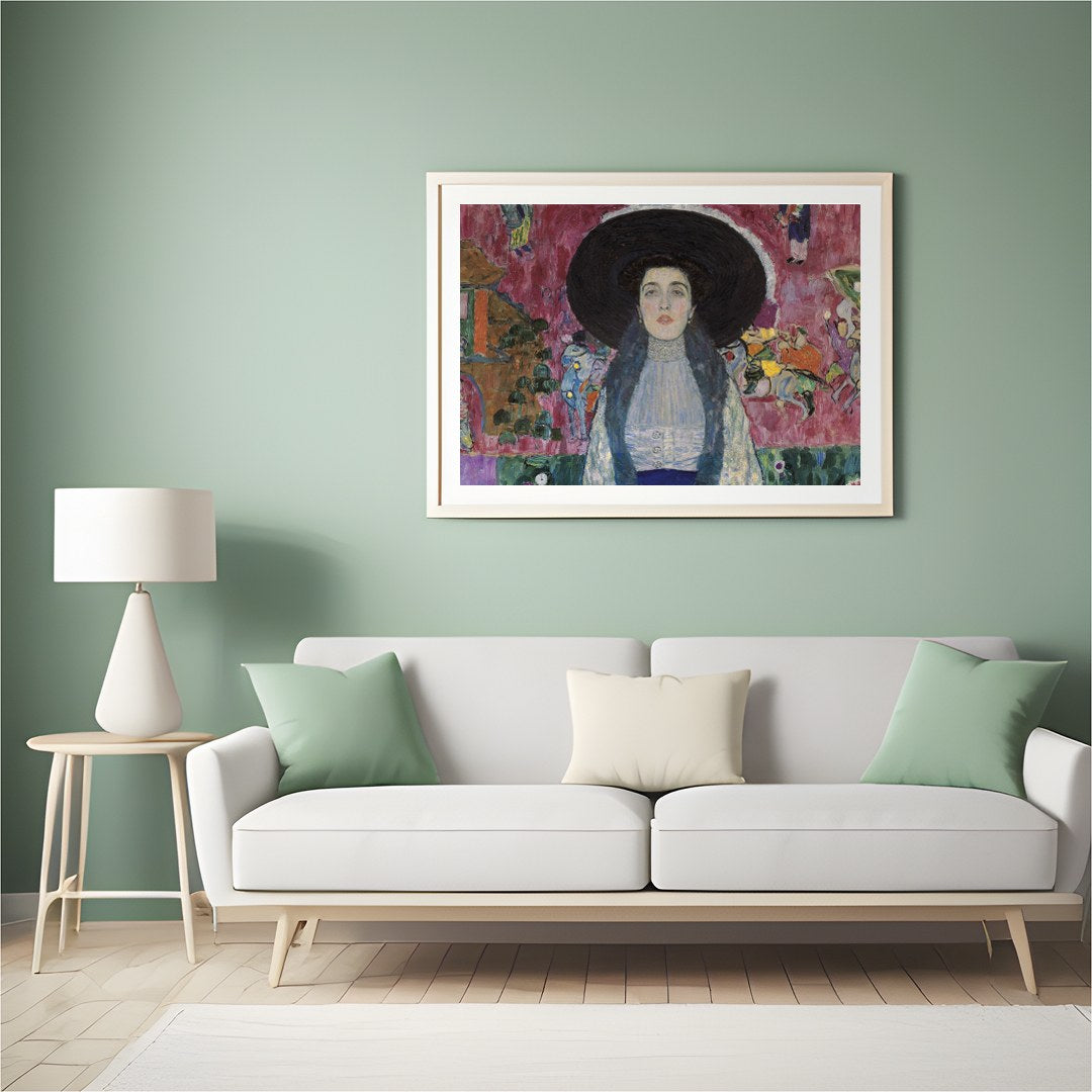 This captivating artwork beautifully blends Victorian charm with vibrant modern hues. Featuring a for Hall
