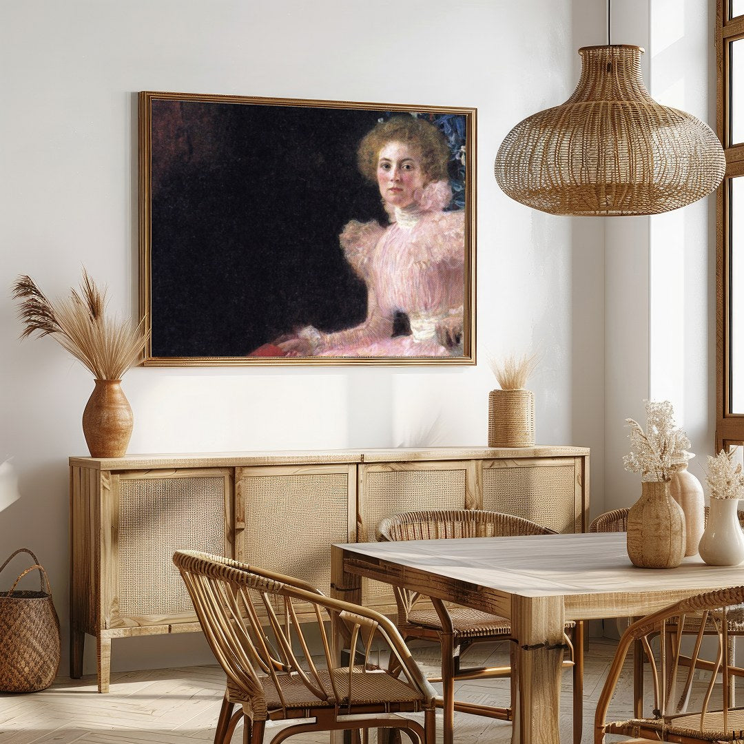 Embrace the charm of a bygone era with this stunning Victorian portrait. Featuring a poised woman for Dining