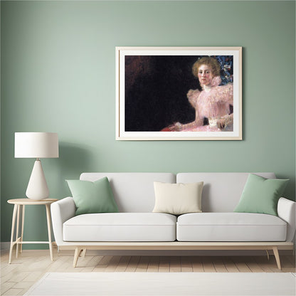 Embrace the charm of a bygone era with this stunning Victorian portrait. Featuring a poised woman for Hall
