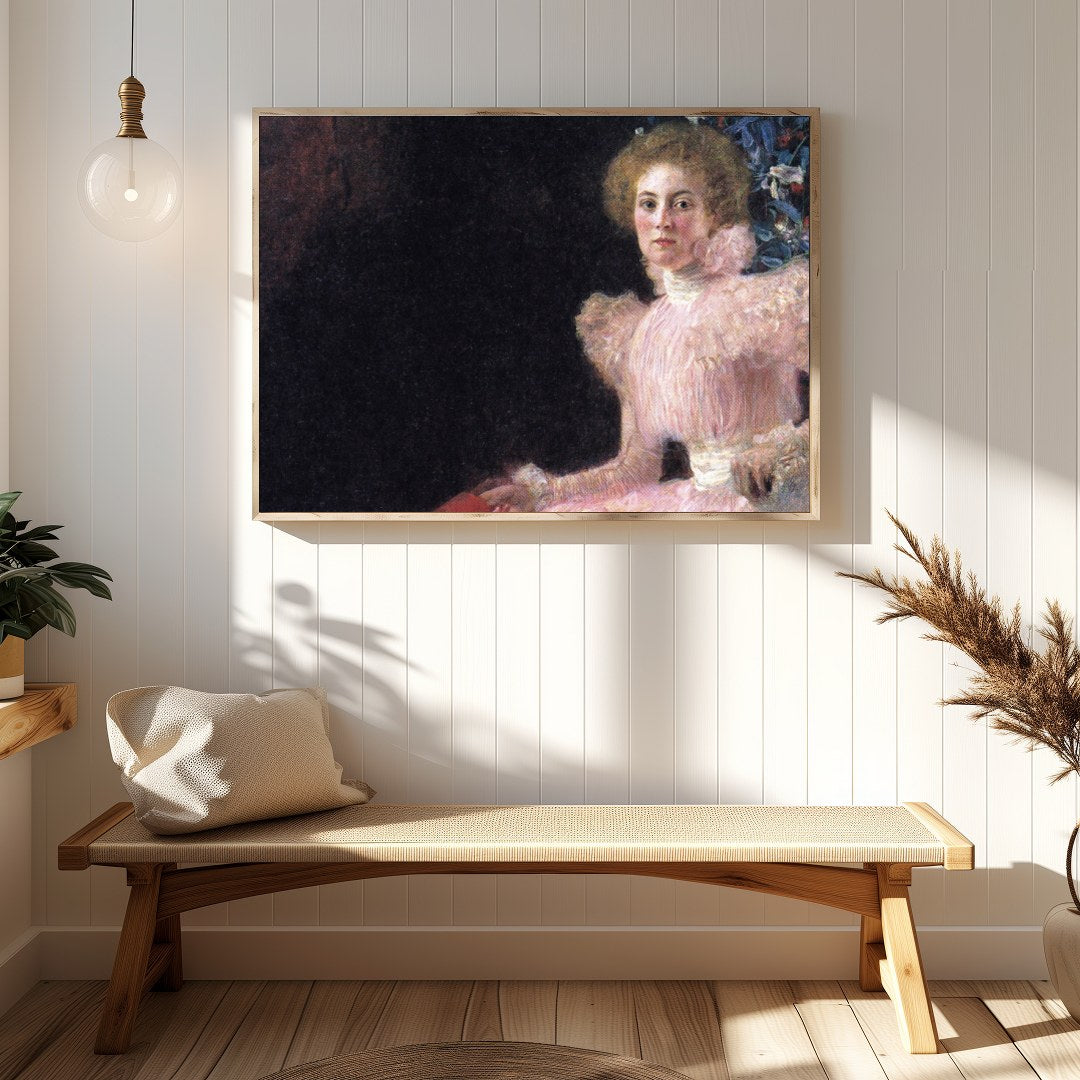 Embrace the charm of a bygone era with this stunning Victorian portrait. Featuring a poised woman for Hallway