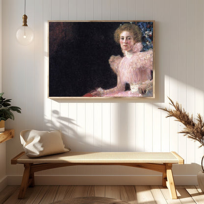 Embrace the charm of a bygone era with this stunning Victorian portrait. Featuring a poised woman for Hallway