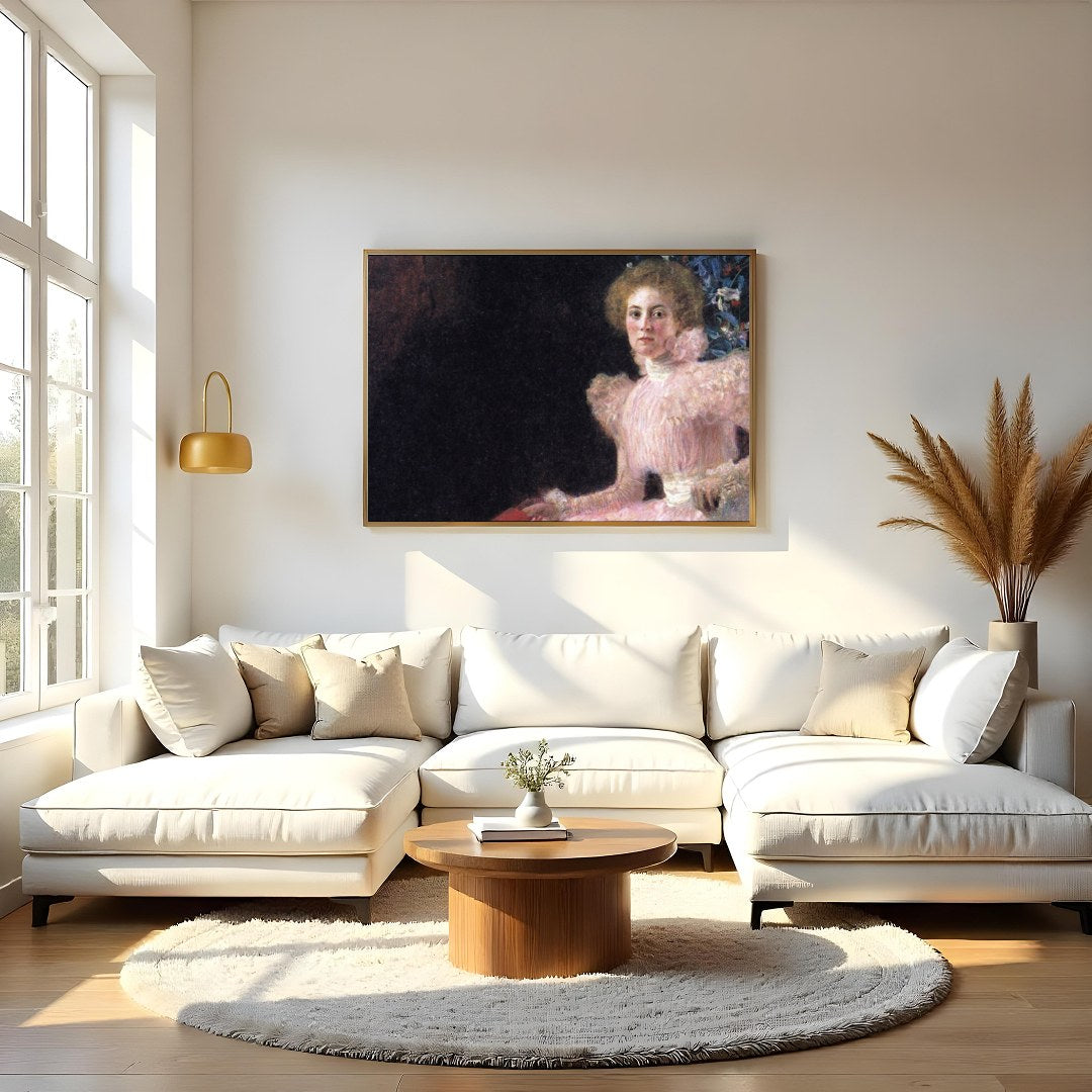 Embrace the charm of a bygone era with this stunning Victorian portrait. Featuring a poised woman for Living Room