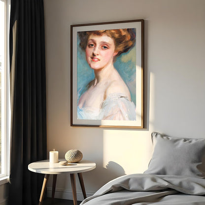 Experience the timeless charm of Victorian elegance with this captivating portrait. Its soft for Bedroom