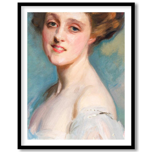 Experience the timeless charm of Victorian elegance with this captivating portrait. Its soft for retreat