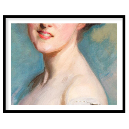 Experience the timeless charm of Victorian elegance with this captivating portrait. Its soft for retreat