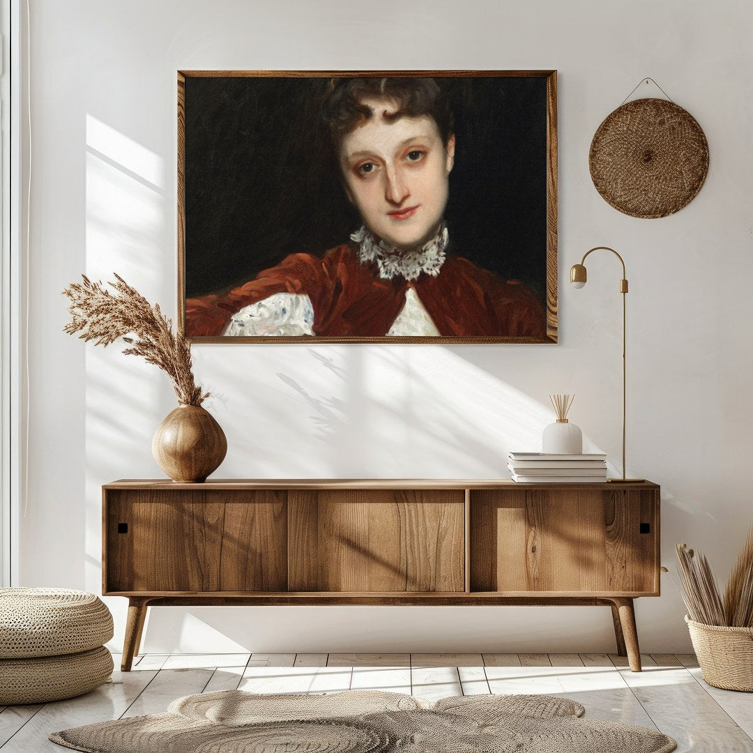 Delve into the grace and poise of the Victorian era with this exquisite portrait of a lady. The for Sitting Area