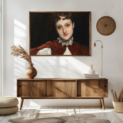 Delve into the grace and poise of the Victorian era with this exquisite portrait of a lady. The for Sitting Area