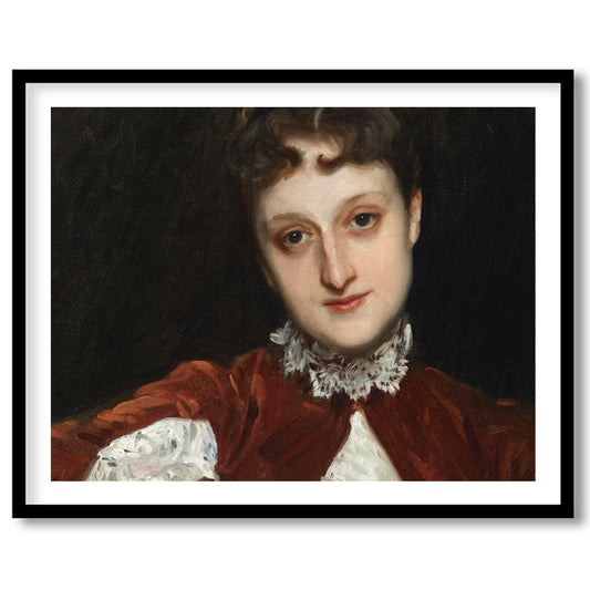Delve into the grace and poise of the Victorian era with this exquisite portrait of a lady. The for space