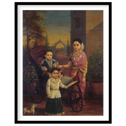 Immerse yourself in the refined elegance of this Victorian-era family portrait. Exquisitely for lovely-house