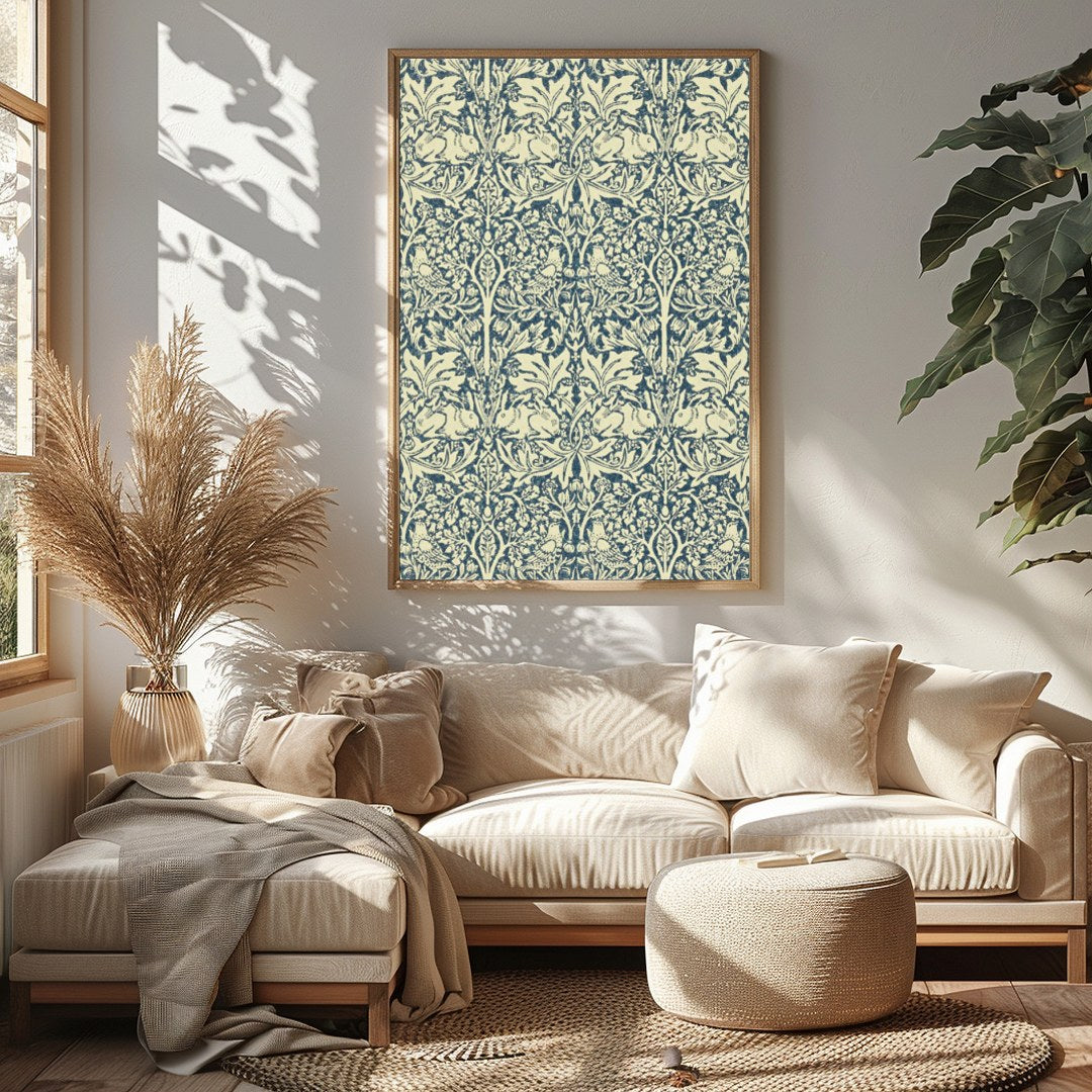 Experience the allure of vintage elegance with this intricately designed wall art featuring a for Sitting Area