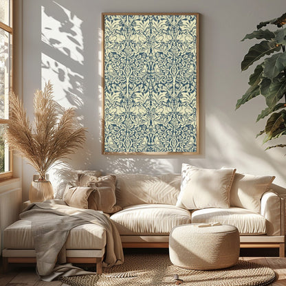 Experience the allure of vintage elegance with this intricately designed wall art featuring a for Sitting Area