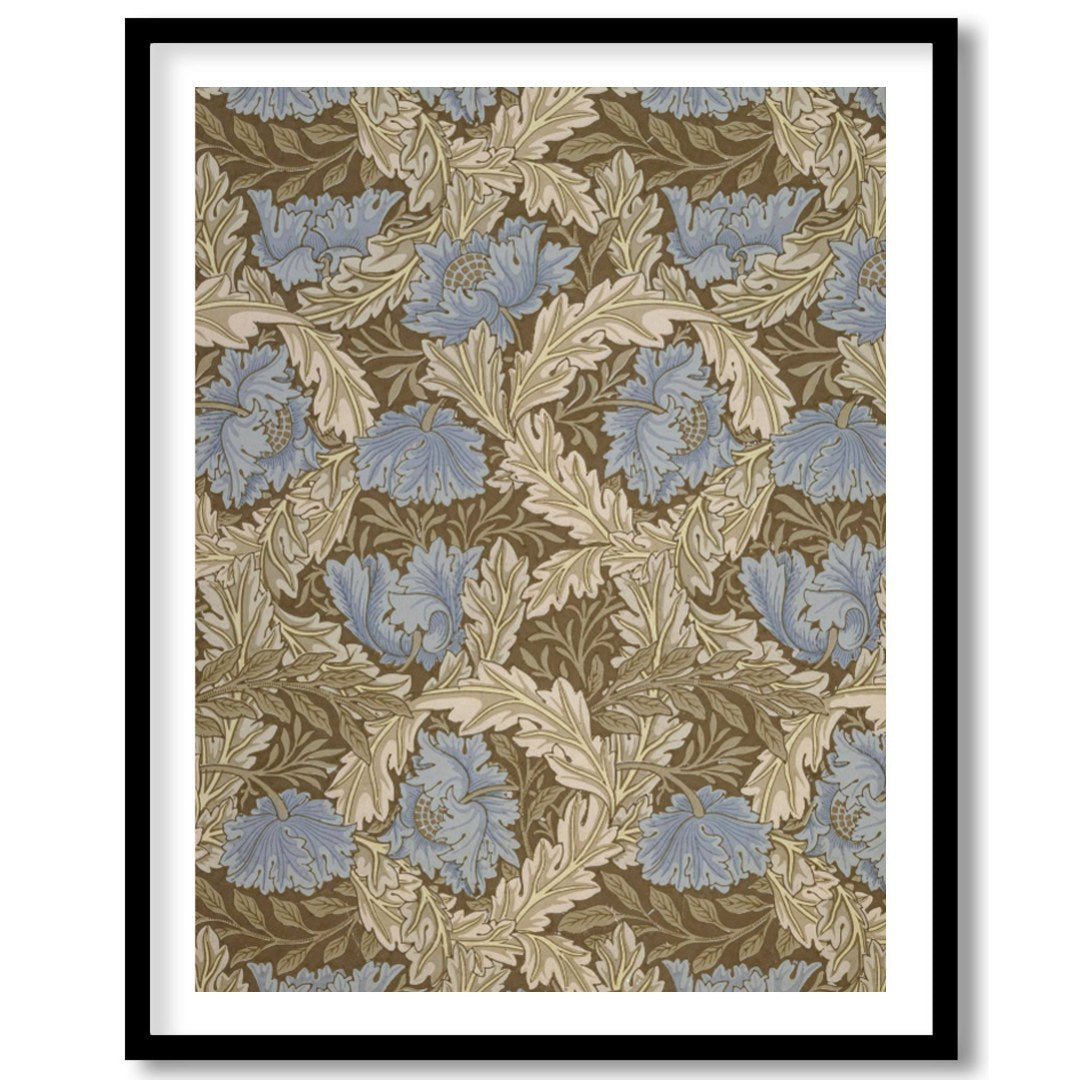 Elevate your space with this elegant vintage-inspired floral artwork. The harmonious blend of blue for room