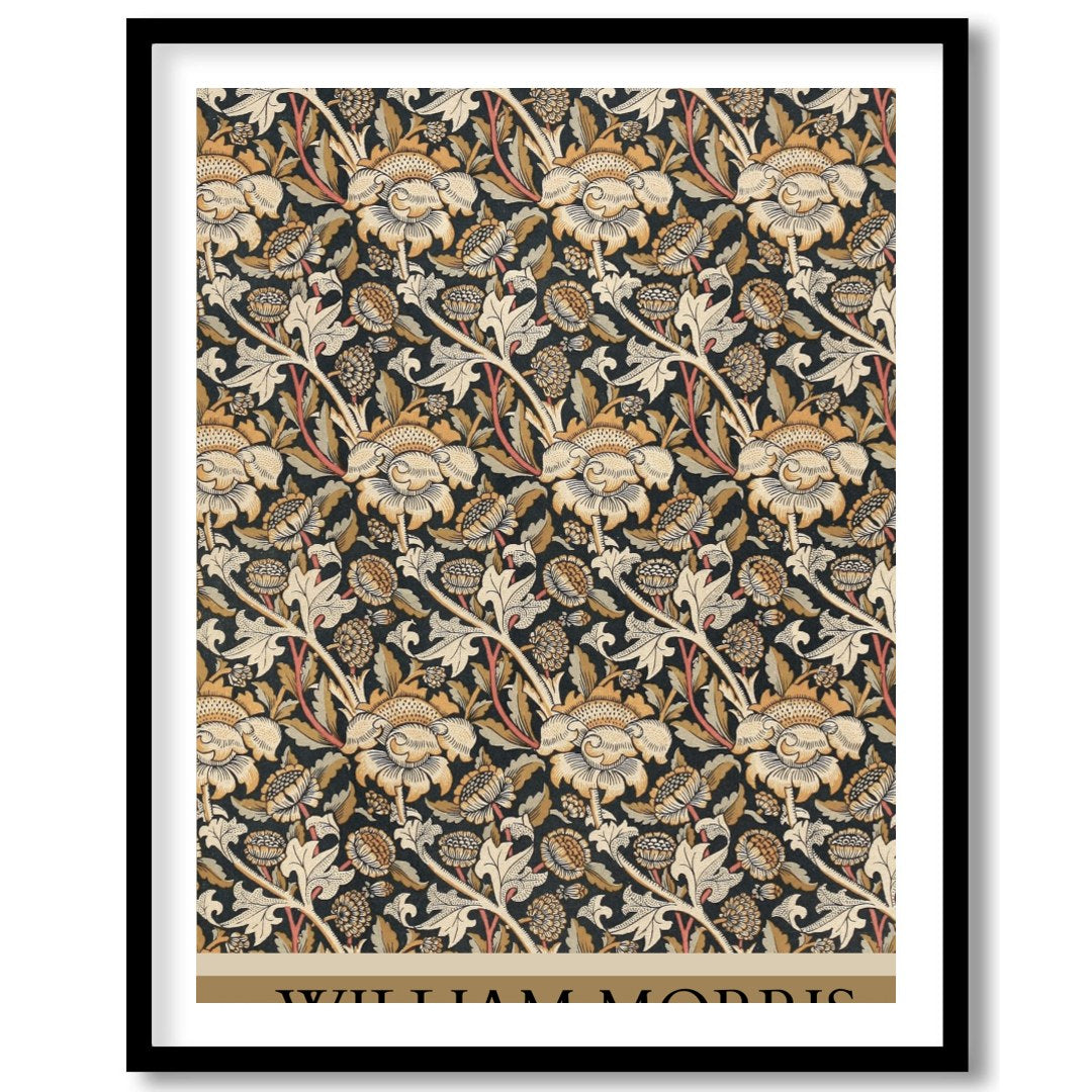 Immerse yourself in the intricate world of William Morris with this exquisitely detailed floral for bedroom