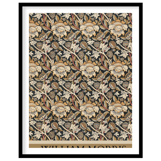 Immerse yourself in the intricate world of William Morris with this exquisitely detailed floral for bedroom