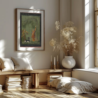 Experience the timeless elegance of a Mughal-inspired courtyard scene. This captivating piece for sweet-home