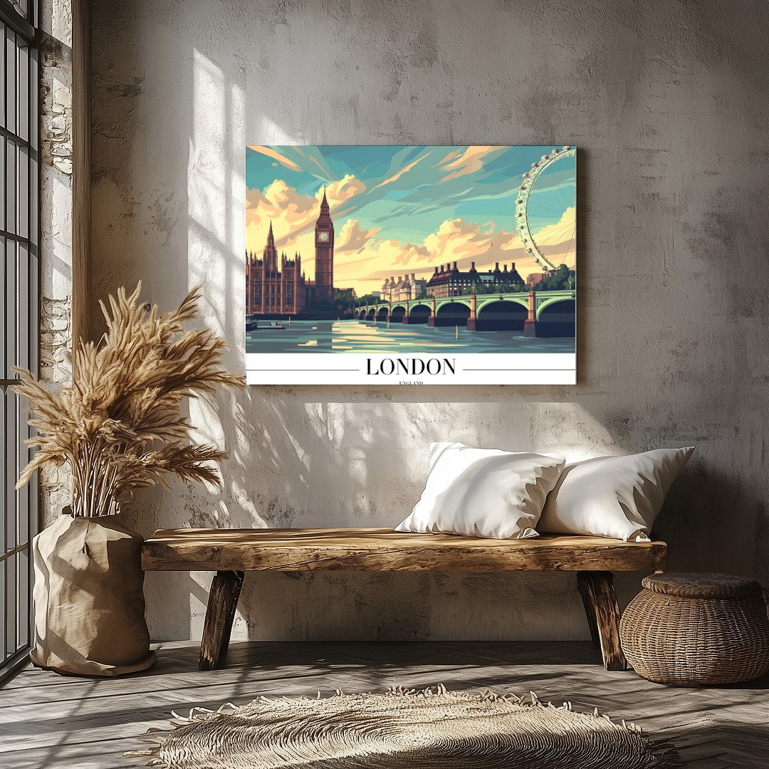 Capture the timeless beauty of London with this stunning piece showcasing the iconic Big Ben and for Veranda