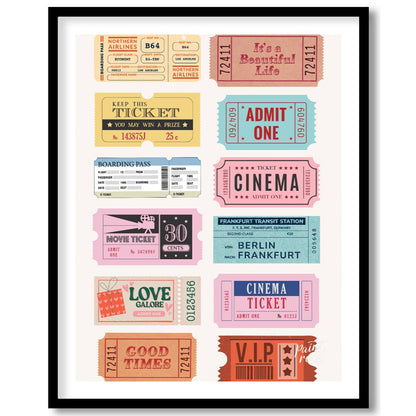 This delightful collection of vintage-inspired tickets evokes a sense of nostalgia and wanderlust. … for lovely house