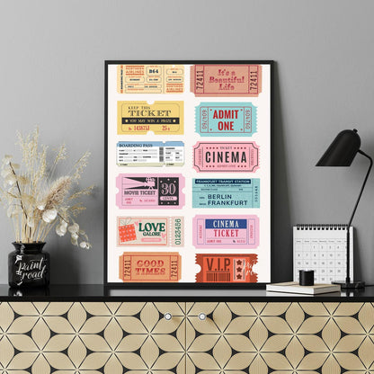 This delightful collection of vintage-inspired tickets evokes a sense of nostalgia and wanderlust. … for office