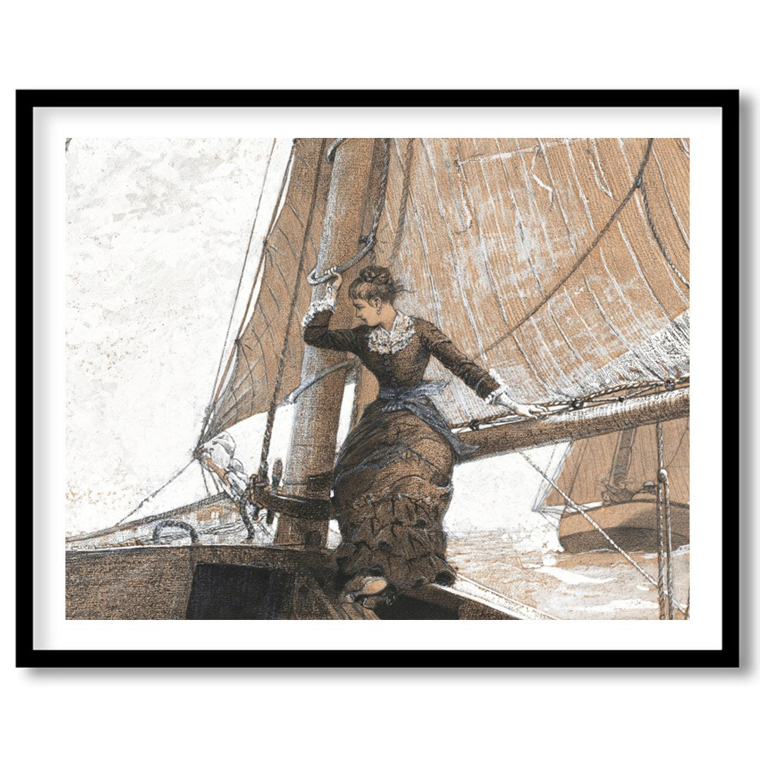 Capture the timeless elegance of a bygone era with this exquisite sailing scene. Featuring for studio