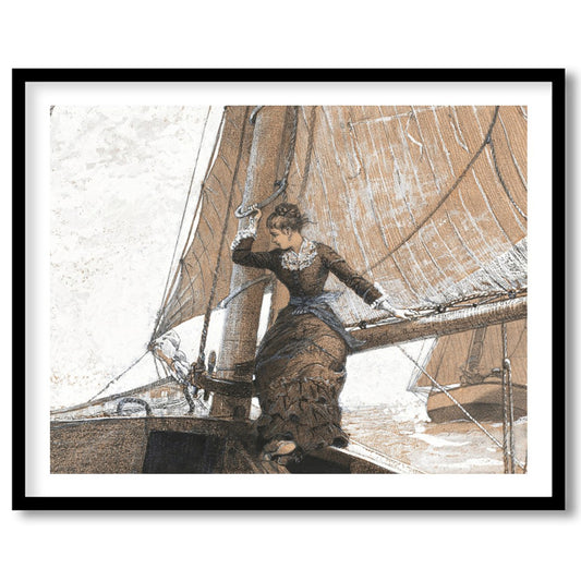 Capture the timeless elegance of a bygone era with this exquisite sailing scene. Featuring for studio