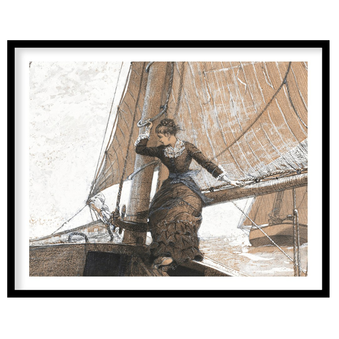 Capture the timeless elegance of a bygone era with this exquisite sailing scene. Featuring for studio