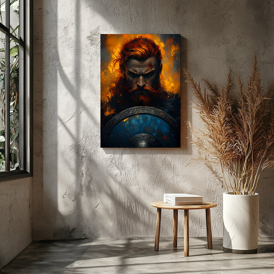 Immerse yourself in the intensity of 'Warrior's Resolve,' a captivating piece that captures the for Entrance