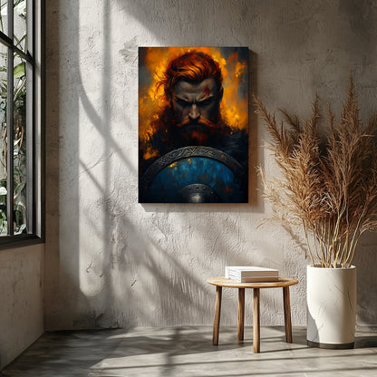 Immerse yourself in the intensity of 'Warrior's Resolve,' a captivating piece that captures the for Entrance