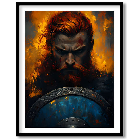 Immerse yourself in the intensity of 'Warrior's Resolve,' a captivating piece that captures the for sweet-home