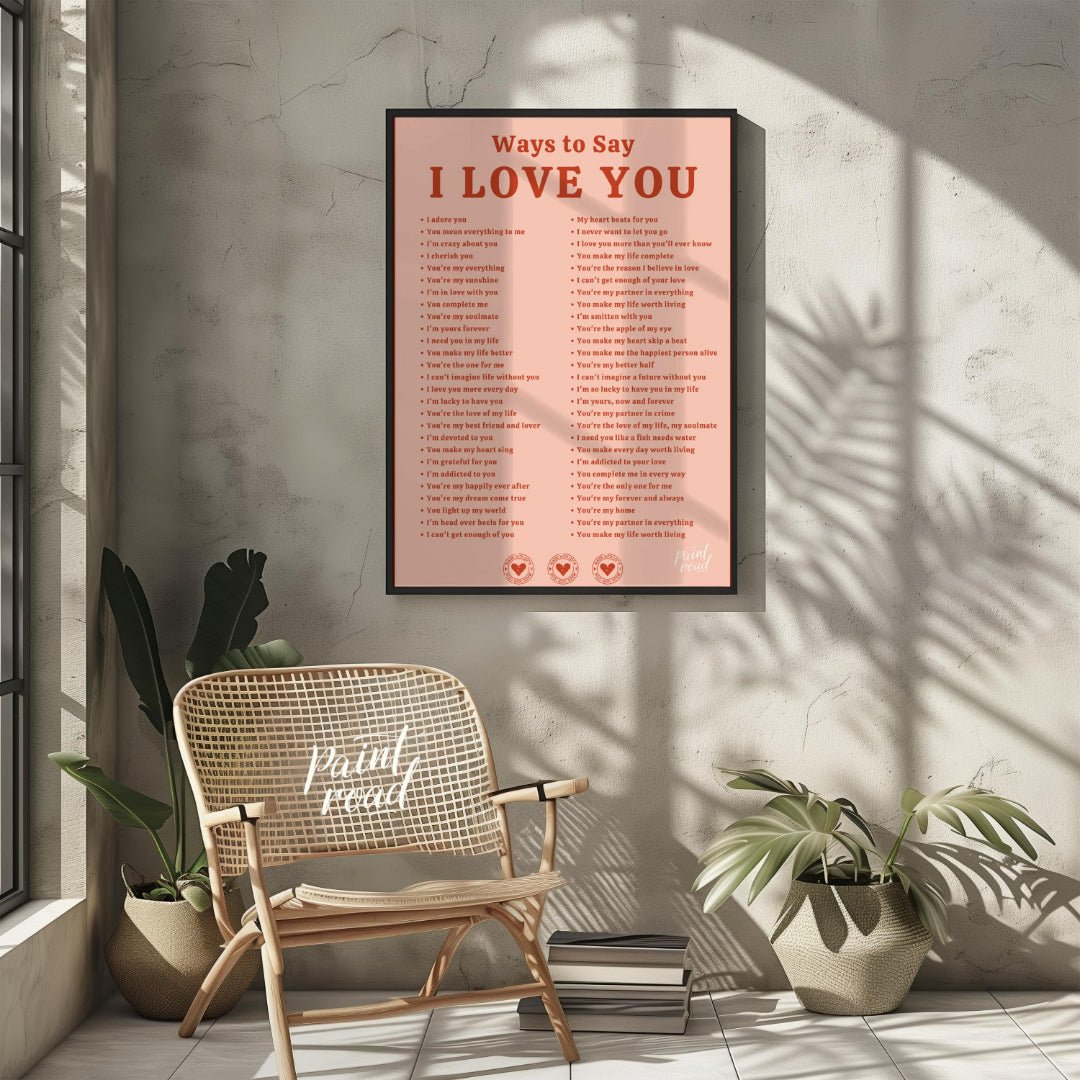 Ways to Say I Love You Painting available online at Paintroad showing affection anniversary gift and appreciation